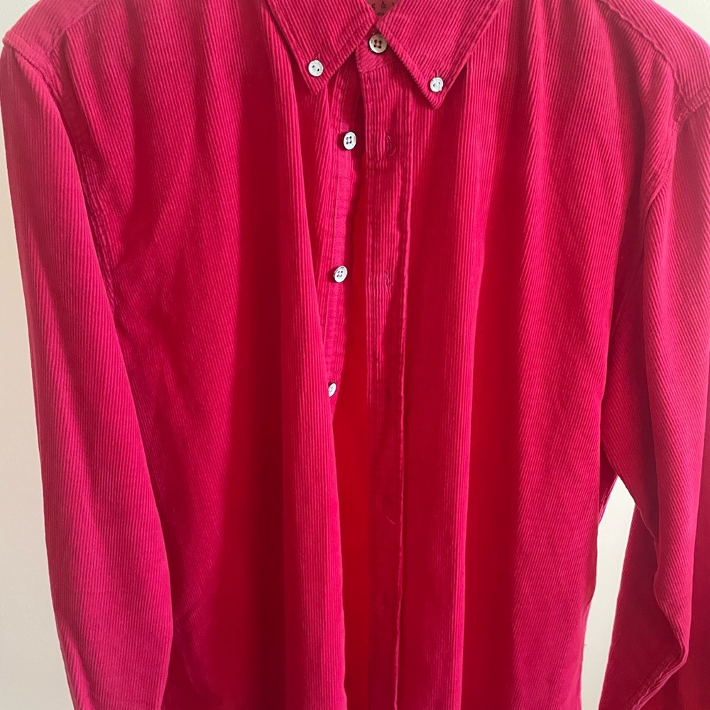 Rag & Bone bright Men’s Red/Pink Shirt